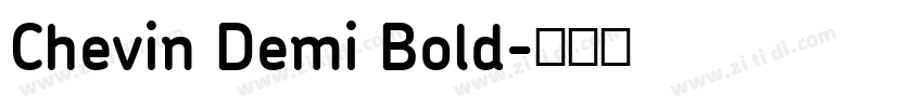 Chevin Demi Bold字体转换